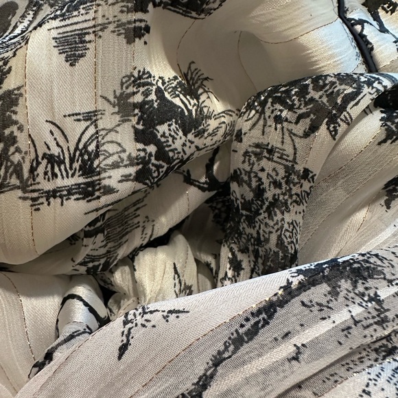 Umgee Black and White Scenic Print Midi Dress - Picture 4 of 7